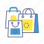 bag, buy, commerce, package, paper, shopping, store 
