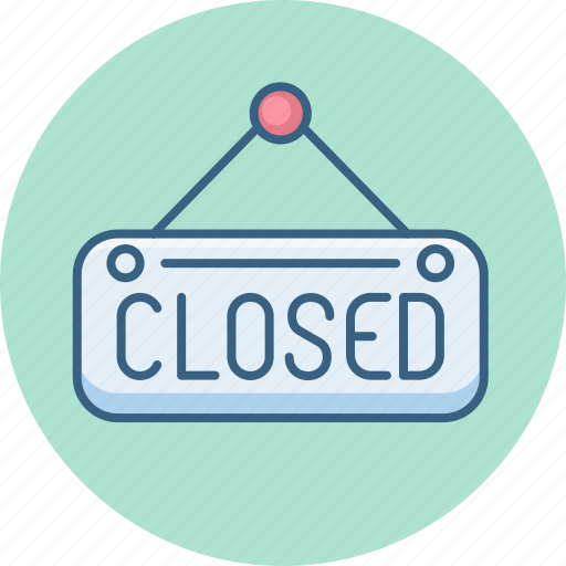 Board, closed, shop, sign, shopping, store icon - Download on Iconfinder