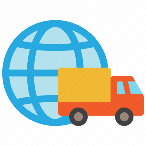 Delivery, global, globe, international, shipping, transport, truck icon - Download on Iconfinder