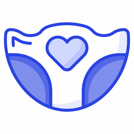 Baby, nappy, diaper, sanitary, wearable, underpants, apparel icon - Download on Iconfinder