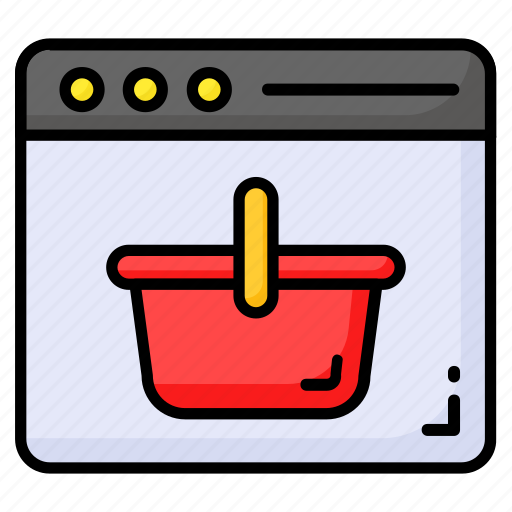 Online, shopping, website, ecommerce, web, bucket, cart icon - Download on Iconfinder