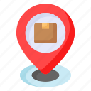 delivery, location, parcel, package, cardboard, placeholder, tracking