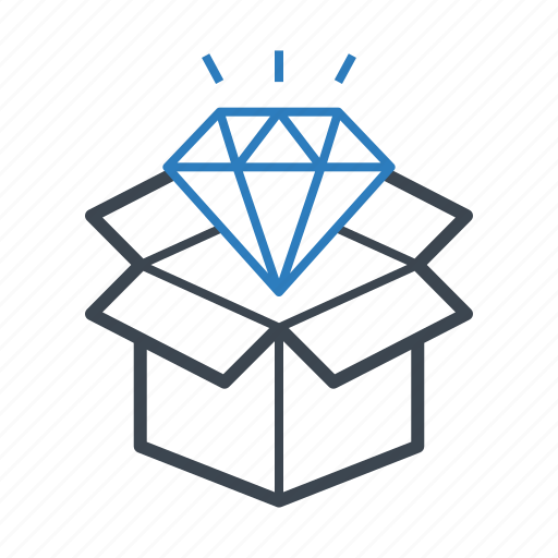 Diamond, box, package, gift icon - Download on Iconfinder
