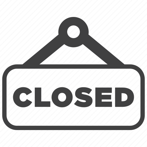 Closed, shop, close, plate, sign icon - Download on Iconfinder