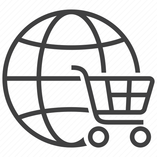 Global, shopping, buy, cart, ecommerce, globe, shop icon - Download on Iconfinder