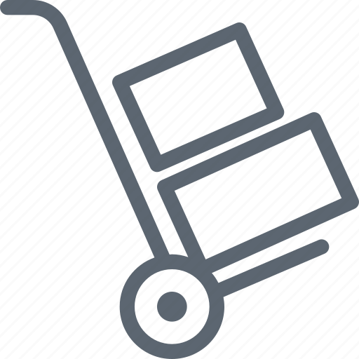 Cart, delivery, hand, handle, shipping, shop, trolley icon - Download on Iconfinder