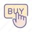 buy, button, internet, click, hand, push 