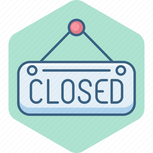 Board, closed, sign, shop, store icon - Download on Iconfinder