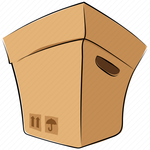 Box, courier box, delivery box, package, packed box, parcel, sealed box icon - Download on Iconfinder