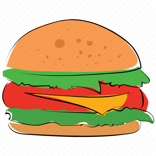 Beefburger, burger, cheeseburger, fast food, food, hamburger, junk food icon - Download on Iconfinder