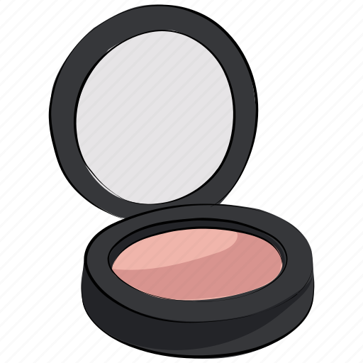 Beauty product, blush on, compact powder, cosmetics, face powder, loose powder, makeup icon - Download on Iconfinder