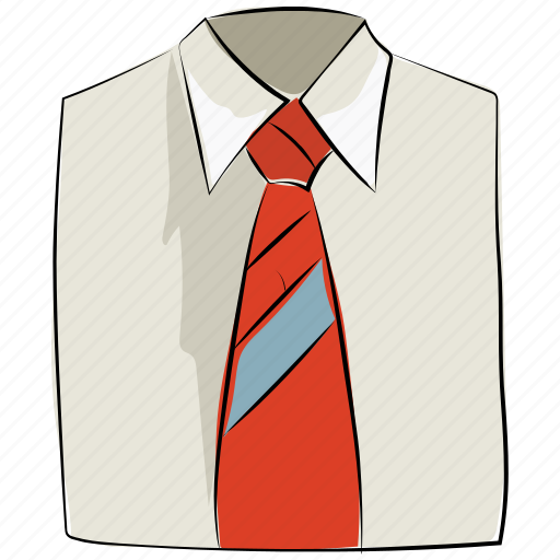 Clothes, clothing, dress shirt, garments, necktie, shirt, tie icon - Download on Iconfinder