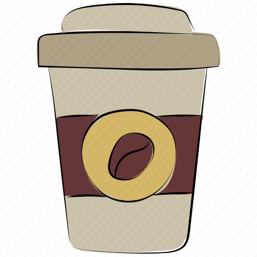 Coffee, coffee cup, coffee paper cup, cold coffee, takeaway coffee icon - Download on Iconfinder