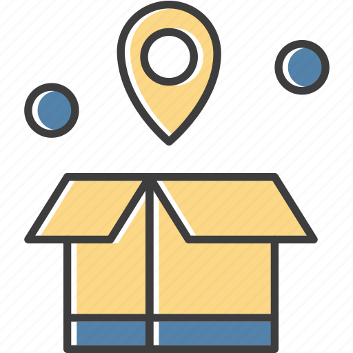 Box, location, navigation, shopping icon - Download on Iconfinder