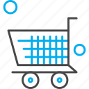 cart, shop, shopping, trolley