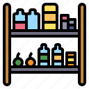 shelf, shelves, grocery, store, shop, commerce