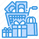 shopping, cart, sale, gift, discount