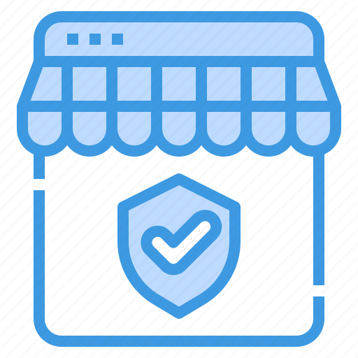 Store, shop, verification, verify, shield icon - Download on Iconfinder