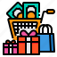 shopping, cart, sale, gift, discount 