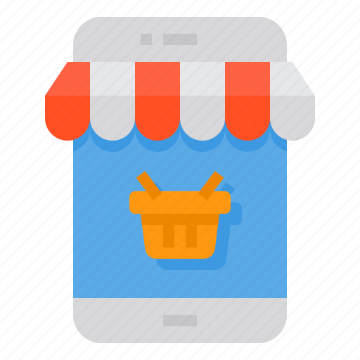 Online, shop, mobile, basket, shopping, store icon - Download on Iconfinder