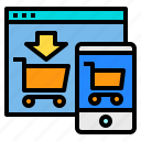 cart, mobile, online, website 
