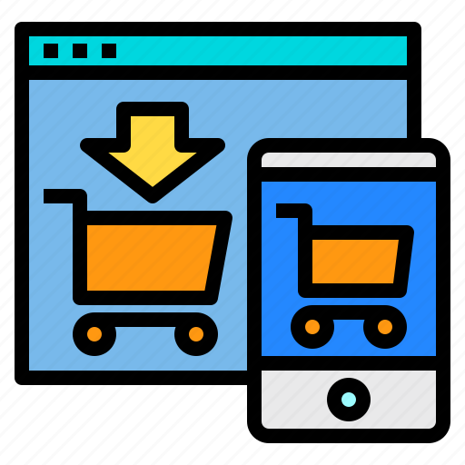 Cart, mobile, online, website icon - Download on Iconfinder