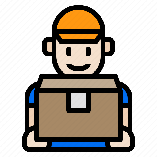 Delivery, man, package icon - Download on Iconfinder