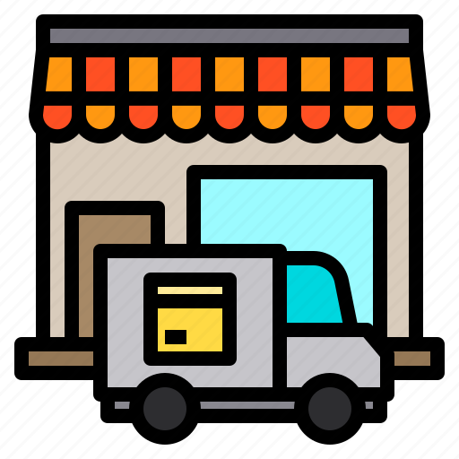 Delivery, shop, store, truck icon - Download on Iconfinder