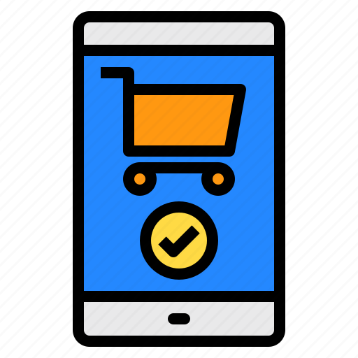 Cart, online, screen, smartphone icon - Download on Iconfinder