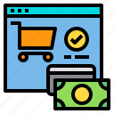 cart, money, payment, shopping, website 