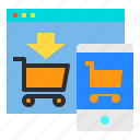 cart, mobile, online, website 