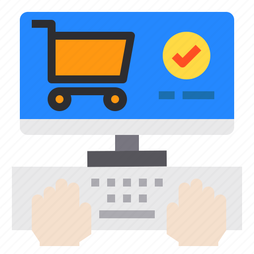 Cart, hands, laptop, screen, shopping icon - Download on Iconfinder
