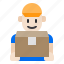 delivery, man, package 