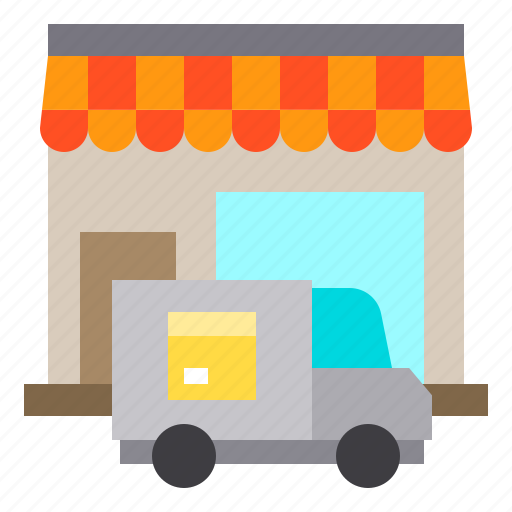 Delivery, shop, store, truck icon - Download on Iconfinder