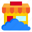 cloud, store, shopping, online, business, commerce 