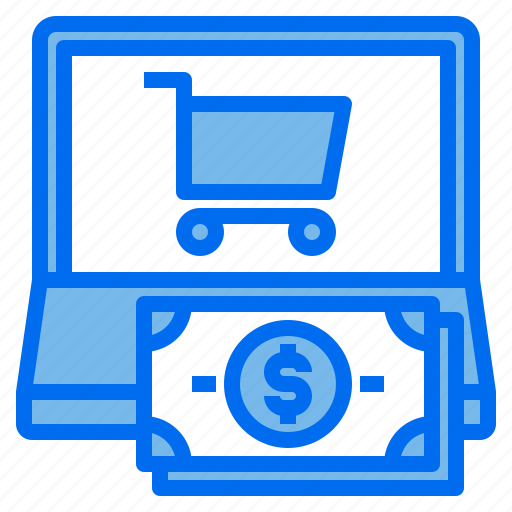Cart, laptop, money, screen icon - Download on Iconfinder