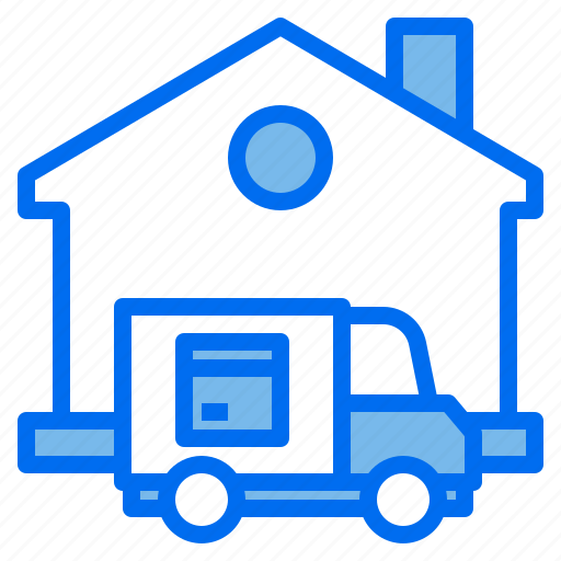 Delivery, home, house, truck icon - Download on Iconfinder