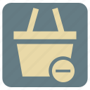 basket, empty, shopping, supermarket
