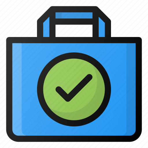 Bag, check, ecommerce, shopping icon - Download on Iconfinder