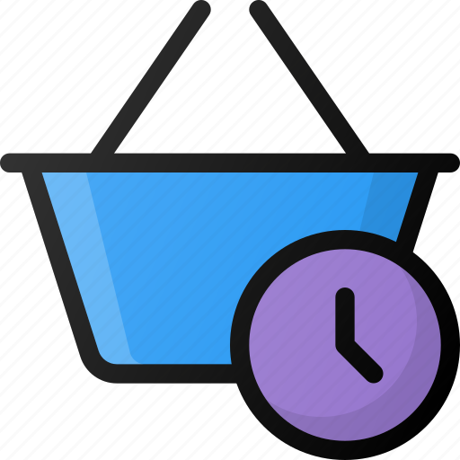 Basket, delay, ecommerce, shopping icon - Download on Iconfinder