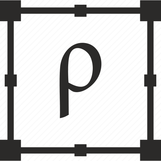 Alphabet, greek, letter, rho icon - Download on Iconfinder