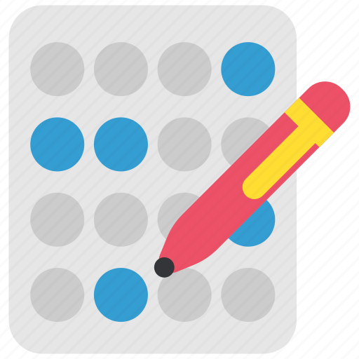 Bingo, lottery, lotto, pen, pencil, school, show icon - Download on Iconfinder