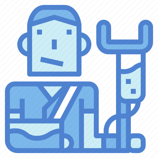 Arm, broken, intravenous, man, sick icon - Download on Iconfinder