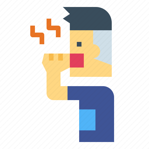 Cough, fever, man, sick icon - Download on Iconfinder
