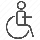 chair, disability, disabled, handicap, sign, wheelchair