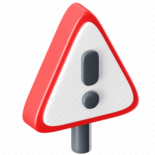 Exclamation mark, warning, alert, information, error, info, exclamation 3D illustration - Download on Iconfinder