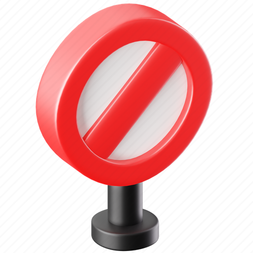 Stop, block, forbidden, pause, prohibition, ban, button 3D illustration - Download on Iconfinder