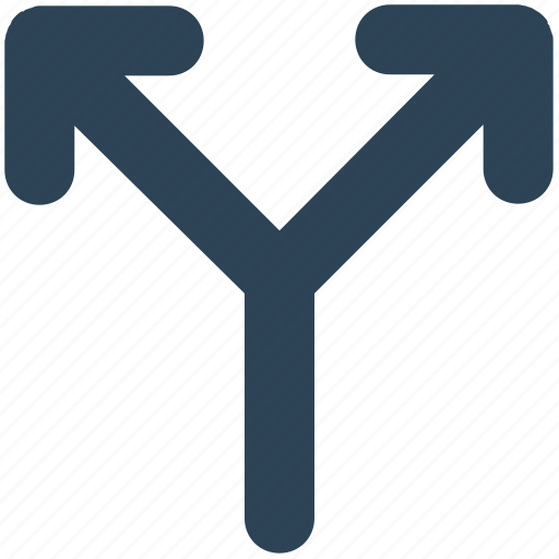 Arrow, direction, road, sign, two, way icon - Download on Iconfinder