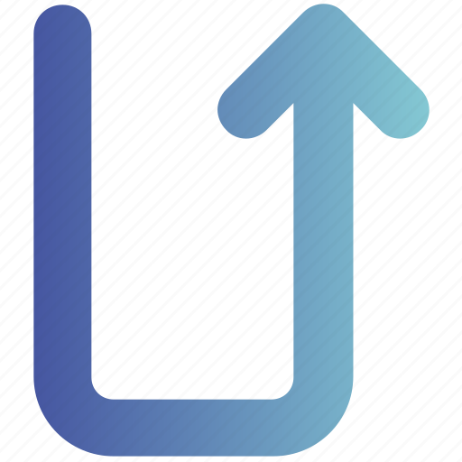 Arrow, direction, send, sign, turn, u, up icon - Download on Iconfinder