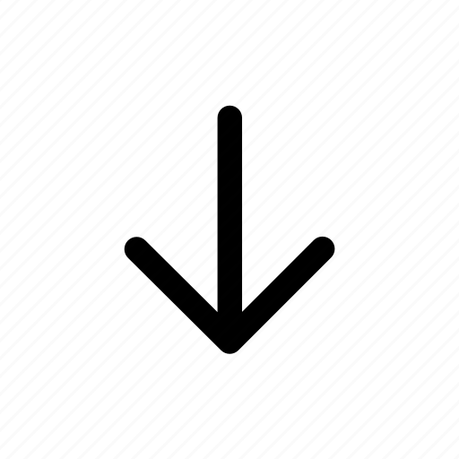 Arrow, down, below, ios12 icon - Download on Iconfinder